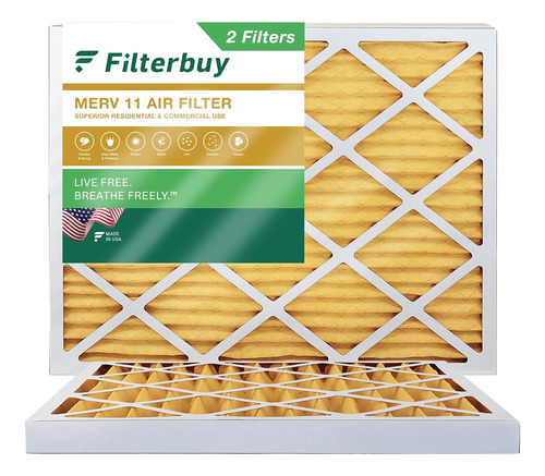 Filtro De Aire Merv 11 De 28 X 30 X 2 Pulgadas, Defensa...