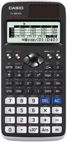 Calculadora Científica Casio Fx-991ex Classwiz 552 Funciones