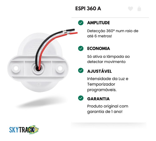 Kit 4x Sensor De Movimento Interruptor Espi 360 A Intelbras