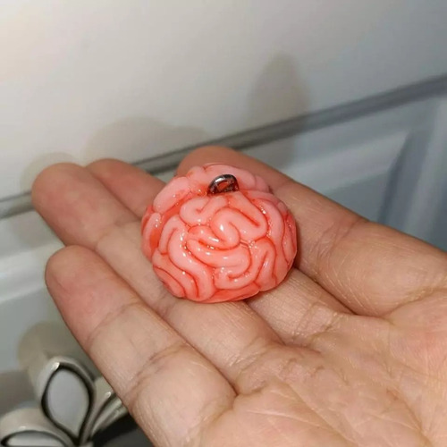 Ghost Store Llavero Cerebro Resina Unico Accesorio Halloween