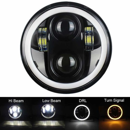 Imagen 1 de 4 de Faro 7 Pulgadas Led Par Vocho Harley Jeep