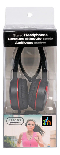 Audifonos Plegables Para Gimnasio Gamer Auriculares Stereo Color Negro Luz Negro