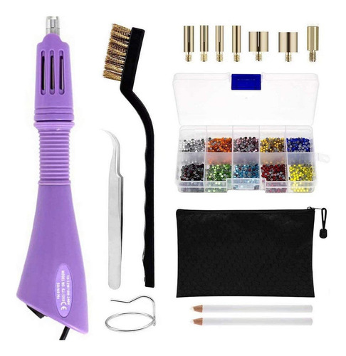 Kit De Aplicador Hotfix Aplicador De Piedras Strass Bricolaj