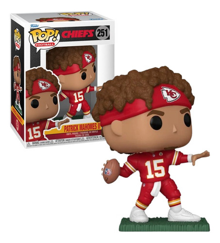 Funko Pop Patrick Mahomes Ii 2023 - Nfl Chiefs - Sin Casco