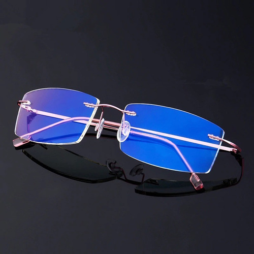 Imagen 1 de 9 de Titanium® Blue Montura Óptica Tres Piezas3 Descanso Pc Gafas