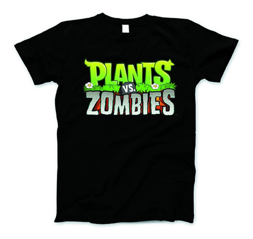 Remera Plantas Vs Zombies De Algodon Premium Para Chicos