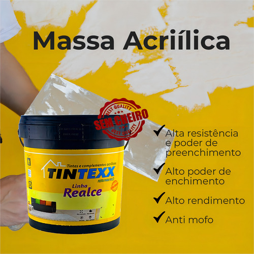 Masa acrílica de 5,5 kg | Áreas interiores y exteriores