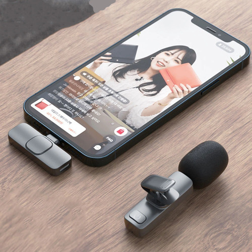 Micrófono De Solapa Inalámbrico Para iPhone iPad Lightning