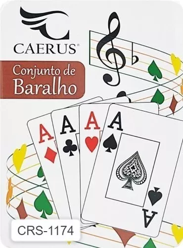 Jogo De Baralho Duplo 100% Plástico Estojo Cartas Laváveis Truco