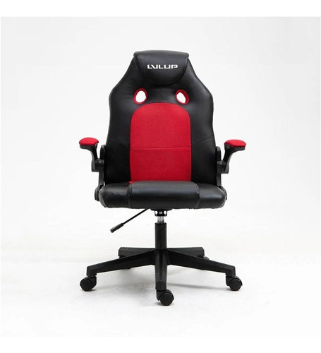 Silla Lvl Gamer Medium Up Color Rojo Y Negro