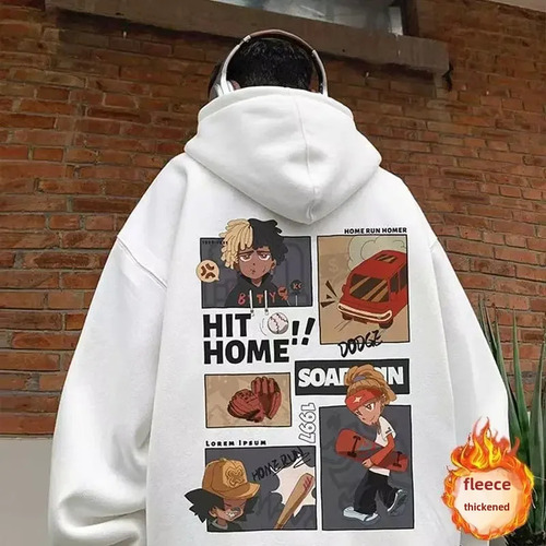 Sudadera De Forro Polar Con Capucha Para Hombre, Casual, De
