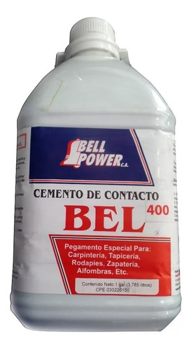 Pega De Contacto Amarilla 400 Carpintería Bell Power Galón