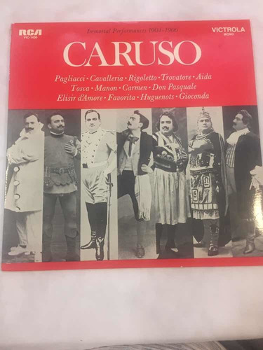 Disco Vinilo Enrico Caruso Lp Victrola Inmortal Performances