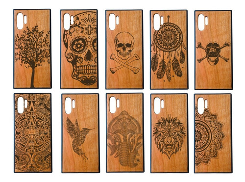 Funda Xiaomi Redmi Note 8 Case Madera Grabad Personaliz