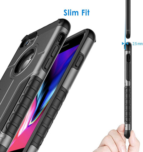 Caja A Prueba De Choque De Jetech Para iPhone 8 Y iPhone 7,