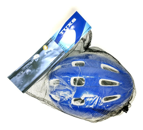 Casco Protección Infantil Skate Patineta Roller Tuxs Azul S