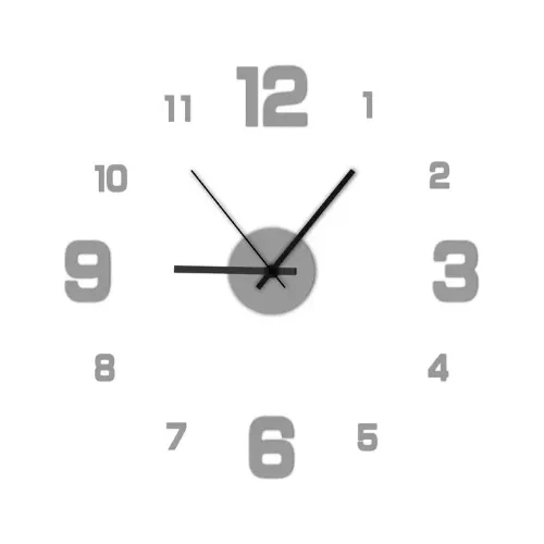 Reloj Pared Moderno Sin Marco Grande S9945