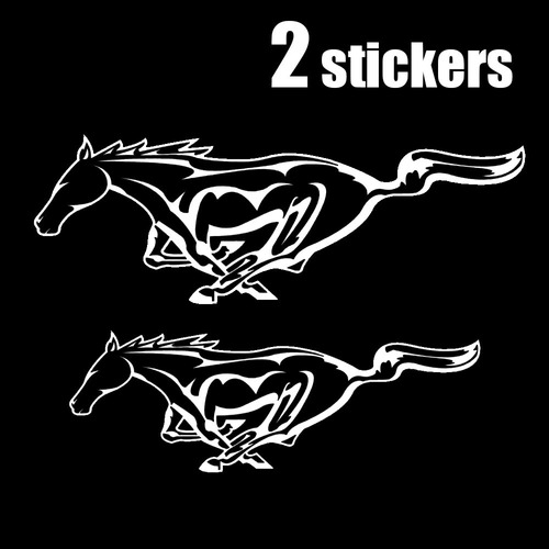 Calcomanía Ford Mustang  Para Auto Vinil 2 Stickers Caballos