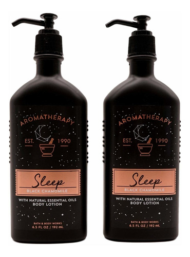 Bath And Body Works 2 Pack Aromaterapia Sleep Black Manzanil