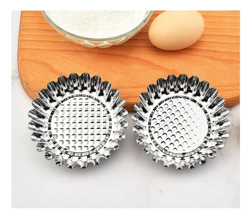 Molde De Bolo Fresco Para Muffin De Alumínio Descartável, 10