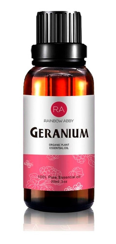 Aceite Esencial Geranio Rainbow Abby 30ml Orgánico Geranium