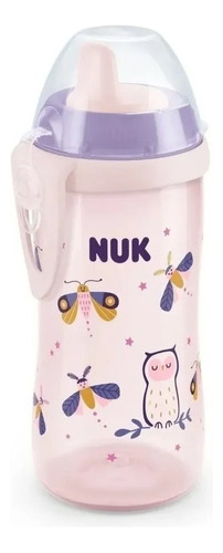 Nuk Kiddy Cup Luminoso Vaso 300ml Con Pico Rigido Color Rosa