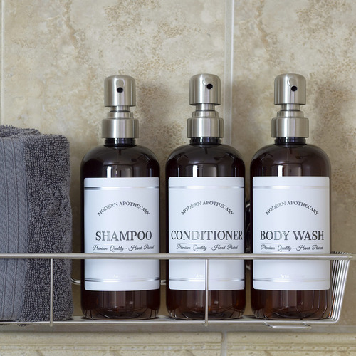 Shampoo And Conditioner Bottles Artanis Home 480ml 3 Pack