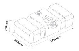 Imagen 3 de 5 de Tanque Combustible Plastico 150l Bepo Mb 710 Completo