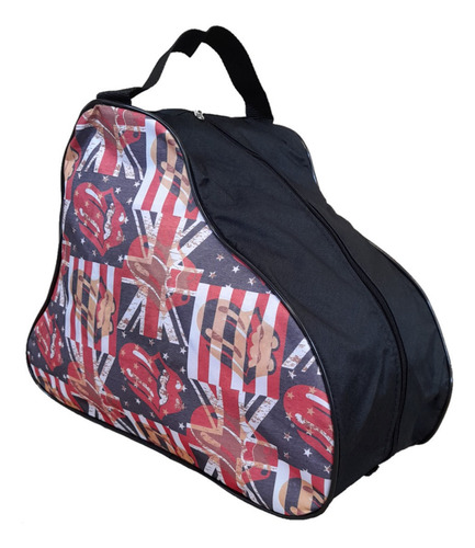 Imagen 2 de 10 de Bolso De Patin Artististico Y Roller Tipo Mochila Estampada
