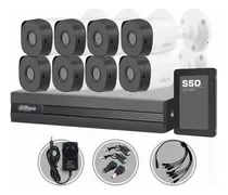 Comprar Kit Seguridad Dahua Cctv Dvr 8ch  + 8 Camara 2mp 1080p+disco