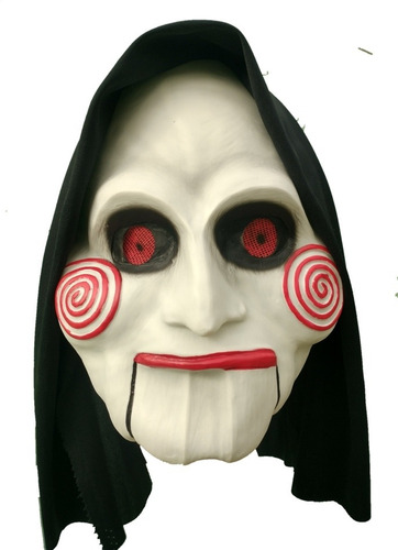 Máscara Latex Con Capucha Adulto Saw El Juego Macabro Billy