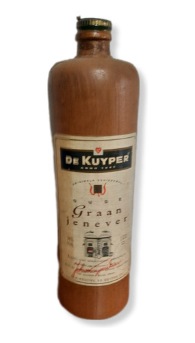 Ginebra Holandesa De Kuyper Botella Muy Antigua!!!