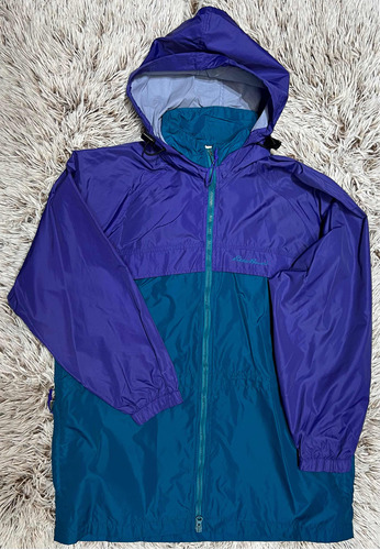 Chamarra Rompevientos Azul Eddie Bauer Para Mujer Talla M