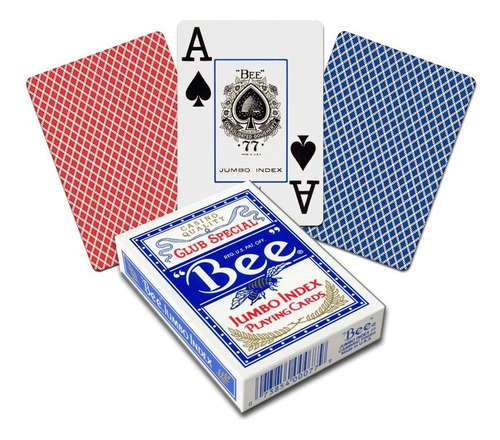 Cartas De Poker  Bee  Jumbo Index Originales Made In Usa