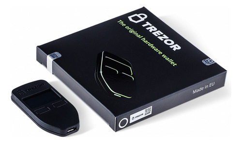 Pack Trezor One Billetera Cripto + Funda Azul Y Lanyard