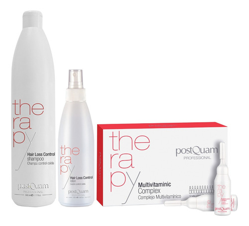 Kit Anti Caída Shampoo + Loción + Ampolleta Multivitaminica