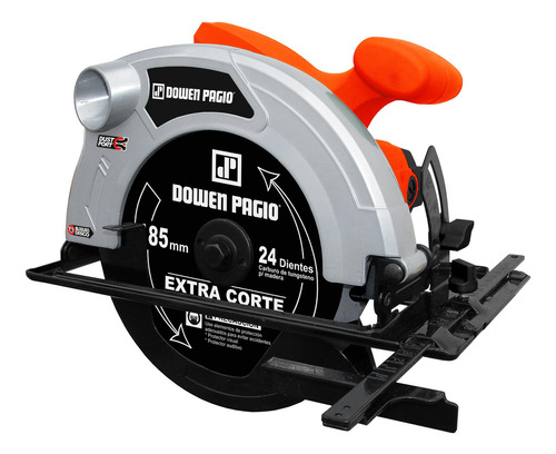 Sierra Circular 185 Mm 1500w 220v Dowen Pagio 9993622.1 Color Naranja Frecuencia 50 Hz