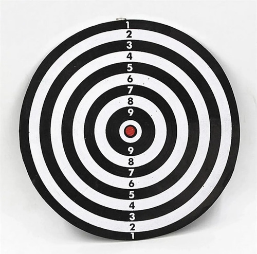 Tablero De Dardos 2por 1 (30cm). Tiro Al Blanco.