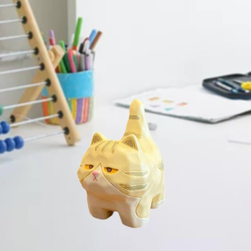 4 Figuras De Gato, Figurita De Gatito, 4,8 Cm X 3,3 Cm X 5