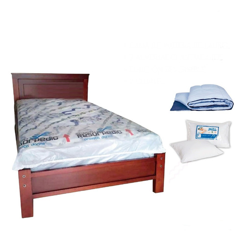  Colchónes 2 Plz + Cama O Bases + Edredón + Almohadas+ Envío