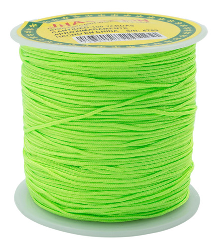 Hilo Para Pulsera Chino Elastico Bisutería 0.8 Mm 92 Metros Color Verde Claro