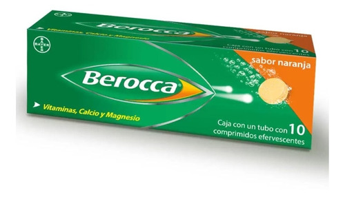Vitaminas Calcio Y Magnesio Berocca 3 Pack De 10 Comp C/u