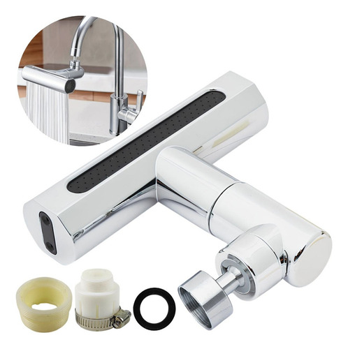 Adaptador extensor completo para grifo de cocina con 4 modos de chorro