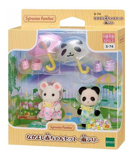 Set Sylvanian Families Lluvia Panda Y Ratón