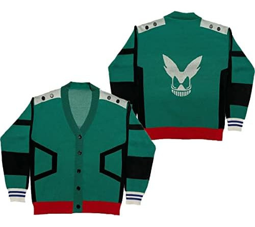 2024 Mha Izuku Midoriya Suéter Midoriya Izuku Deku Cosplay