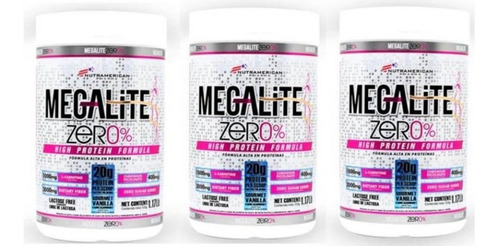 3 Proteina Mega Lite Zero - Unidad a $64957