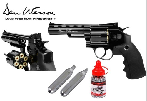 Marcadora Airsoft Dan Wesson 4 Bbs Metal Co2 4.5mm Xtreme P