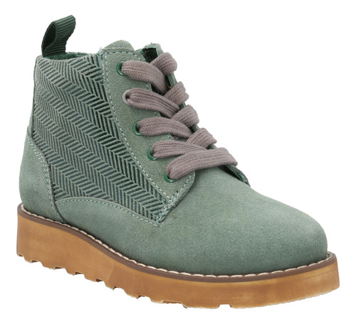 Botín Cuero Niña Fallbroke Verde Hush Puppies Kids