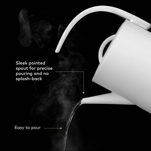 Hervidor eléctrico Chefwave de 25 onzas, blanco, para verter agua caliente, ideal para café o té