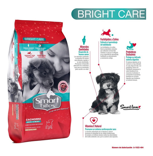 Imagen 2 de 4 de Smart Bites Bright Care. Cachorro 20 Kg